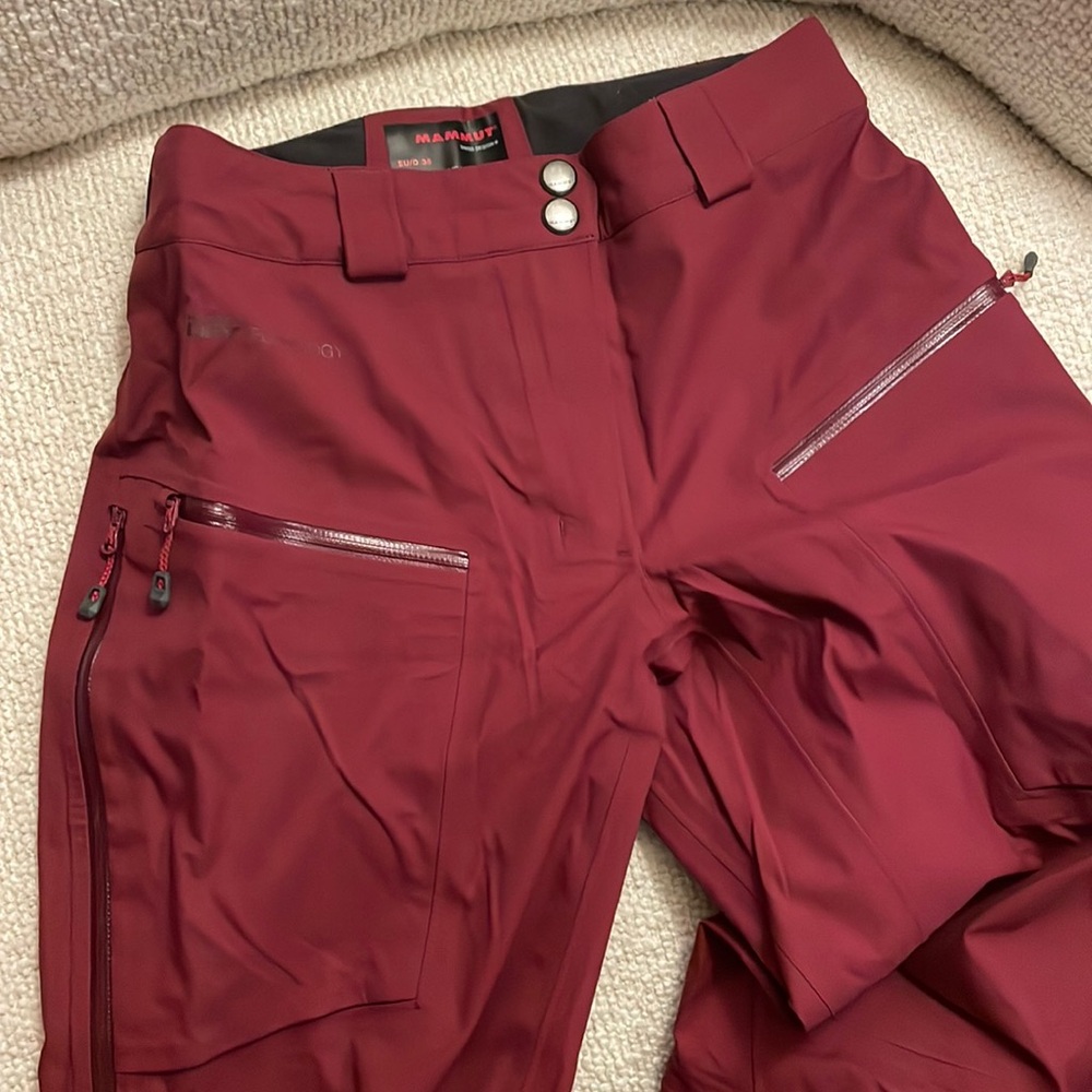 Mammut ski pants maroon